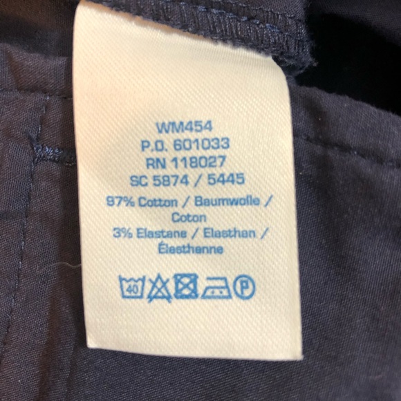 Boden Richmond Navy Blue Pants Size 2R Ankle Cropped #i25 - Picture 9 of 9